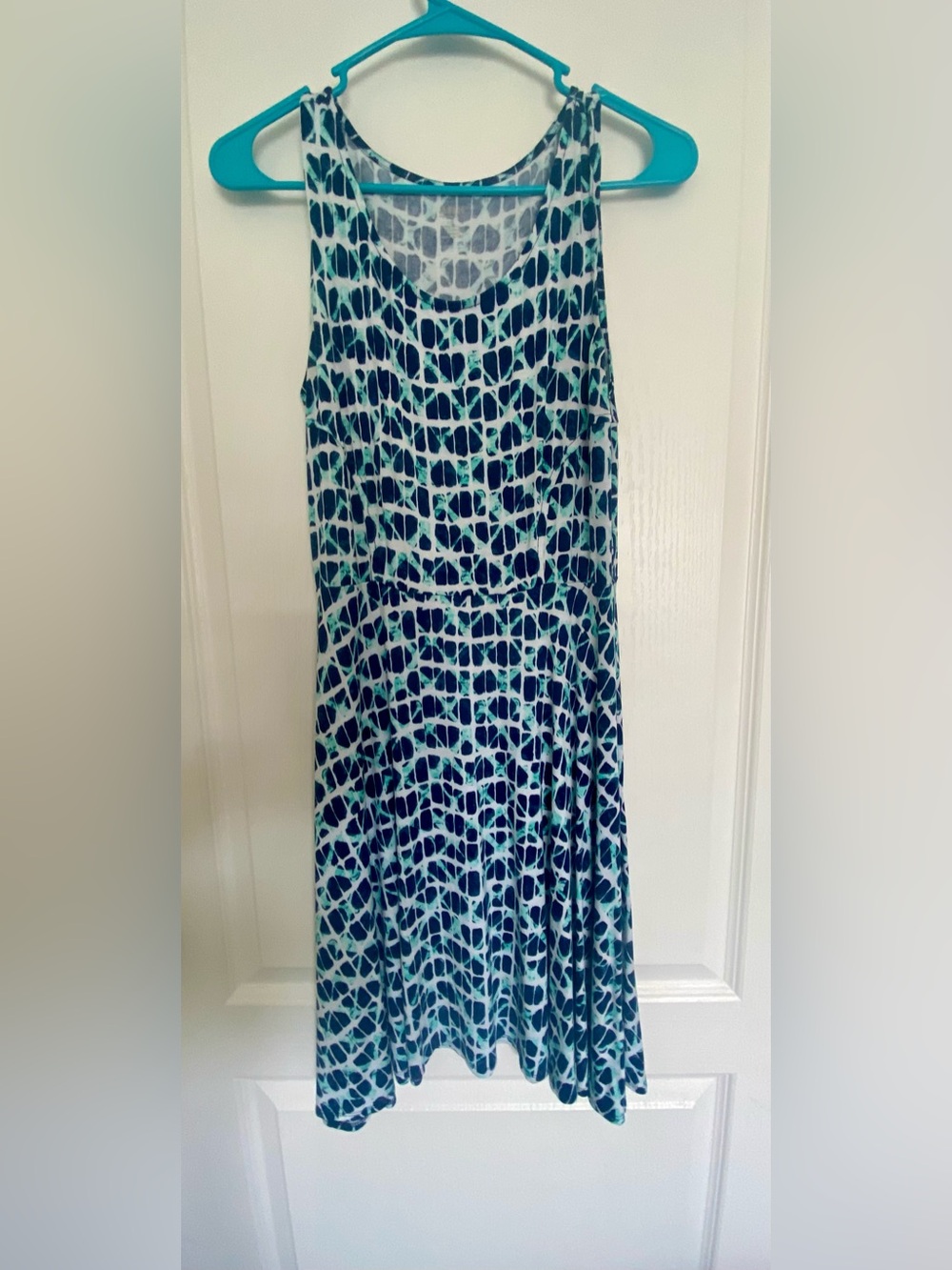 Anna Blue & Teal Printed Women’s Skirt